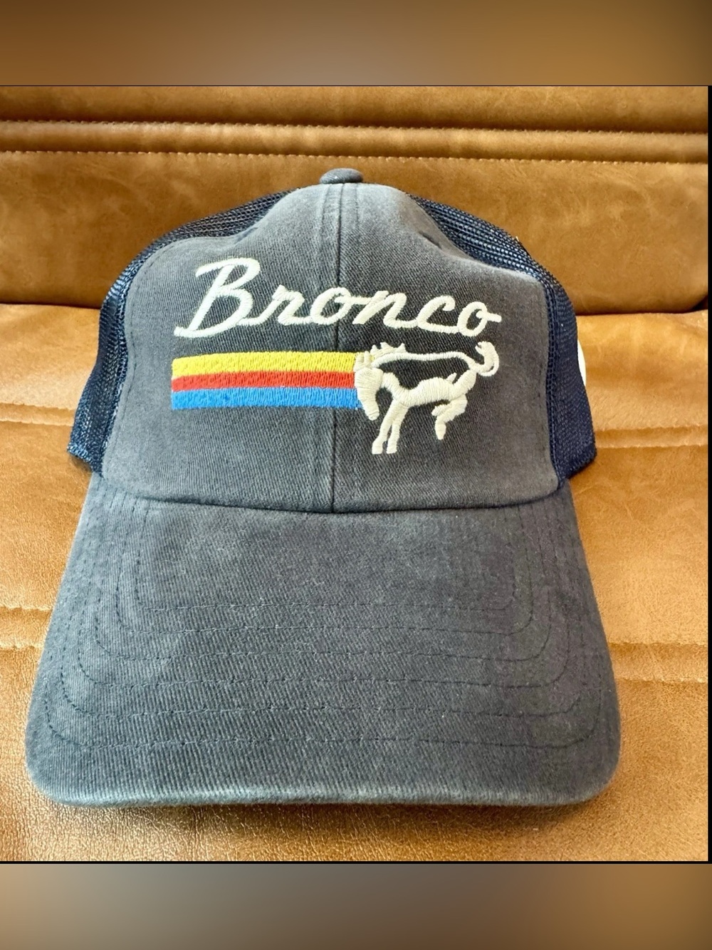 Ford Bronco Navy Blue American Needle Adjustable Mesh Back Baseball Cap. NWT